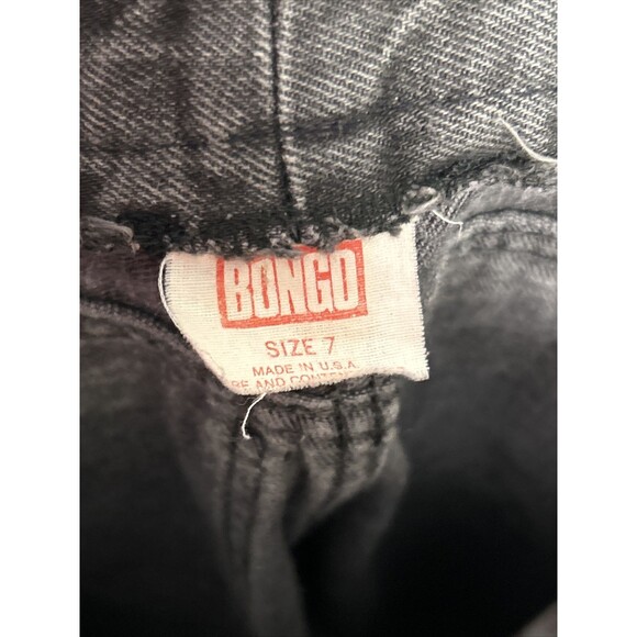Bongo Jeans Junior 7 Tapered Leg Faded Black Denim Retro 80's High Rise Madonna - Picture 4 of 5
